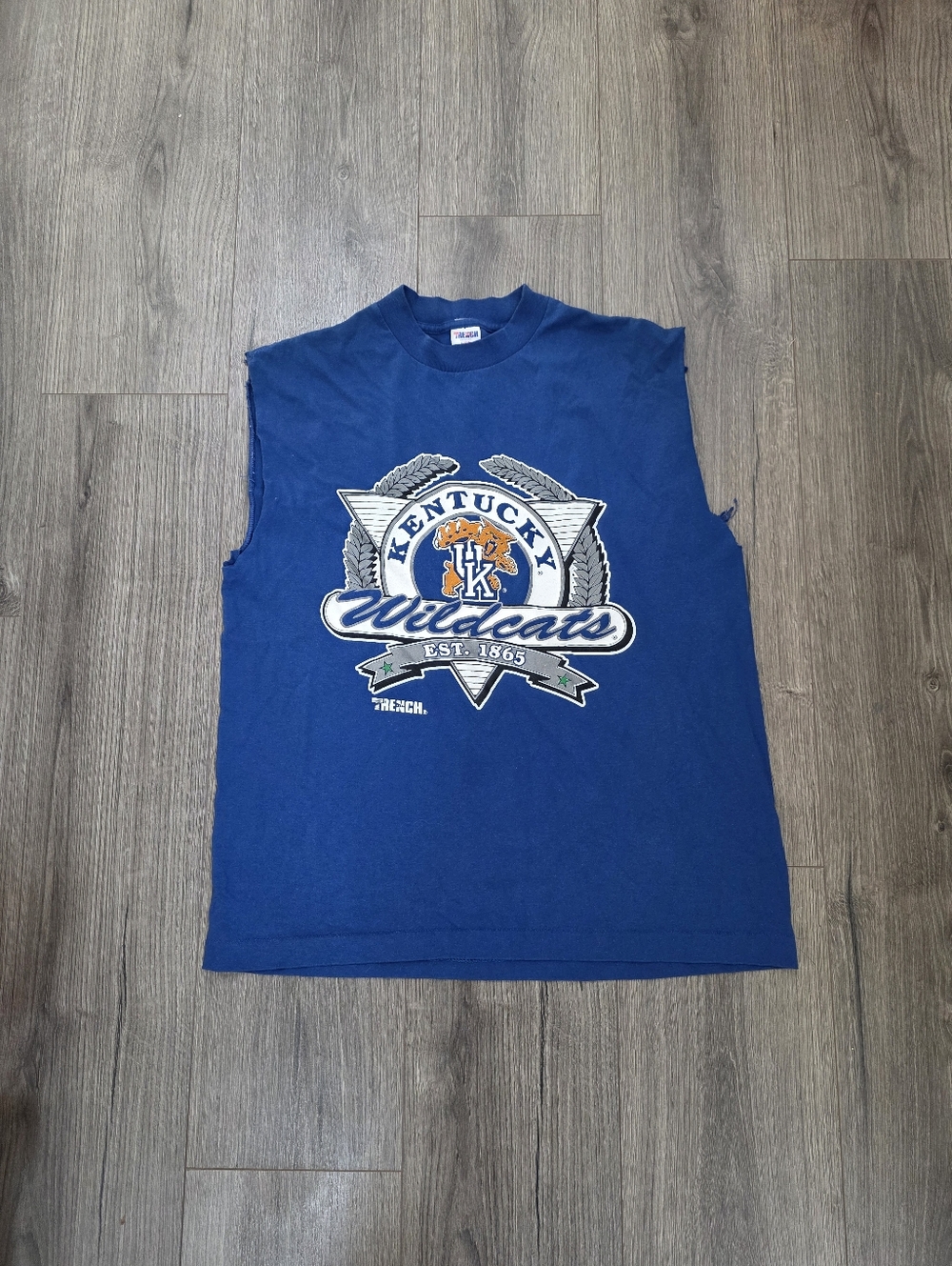 Vintage Kentucky Wildcats Cut Off T Shirt Mens Size Large